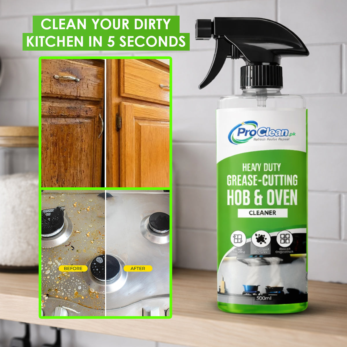 Kitchen Degreaser Hob & Oven Cleaner